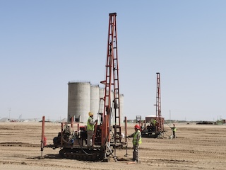 华冶智测公司内蒙古某煤化工强夯地基及桩基检测项目