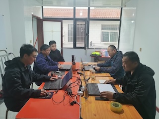 华冶临汾分公司洪洞县某项目内业整理数据