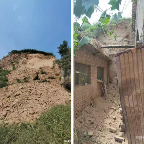 华冶临汾分公司迅速提供霍州市退沙办“8·14”许村崩塌地灾技术支撑